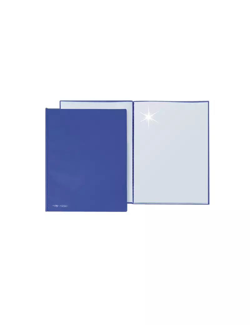 Portalistino Asso Sei Rota - 22x30 cm - 30 Buste - 57213007 (Blu Liscio)