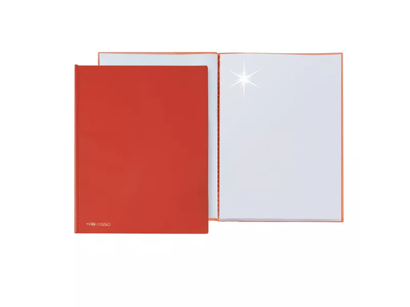 Portalistino Asso Sei Rota - 22x30 cm - 50 Buste - Liscia - 57215012 (Rosso)