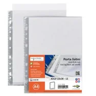 Portalistino Jolly Sei Rota - 22x30 cm - 12 Buste - con Perforazione - 573112 (Trasparente)