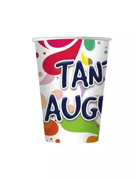 Bicchiere in Cartoncino Big Party - 200 ml - 60861 (Tanti Auguri Conf. 10)