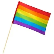 Bandiera Pace con Asta - 45x30 cm