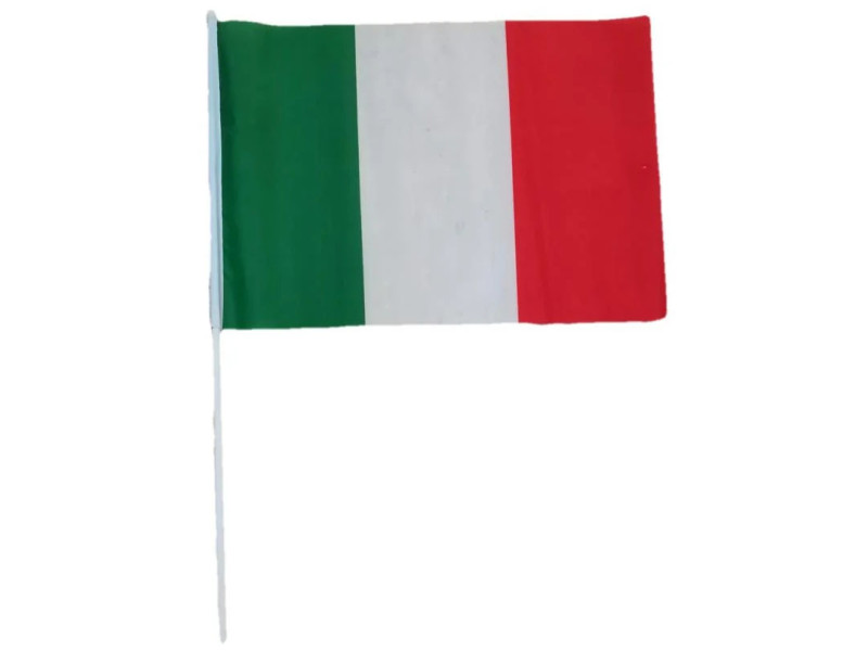 Bandiera Italia con Asta - 90x60 cm