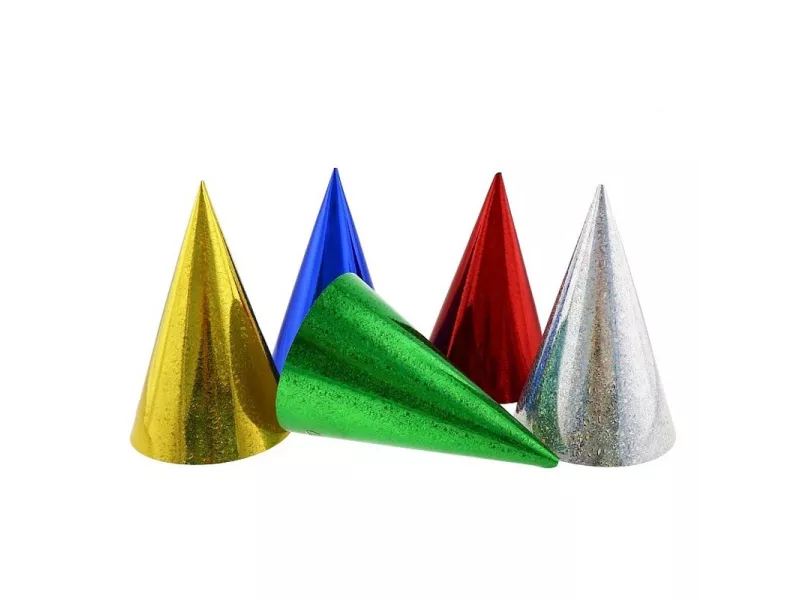 Cappellino Party a Cono (Assortiti Metallizzati)