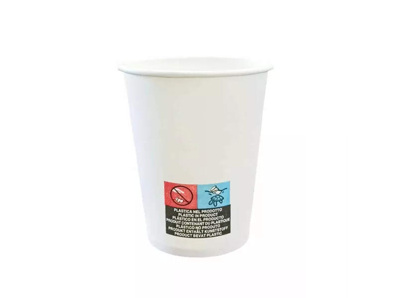Bicchieri in Carta DOpla - 100 ml - PEFC - 42158 (Bianco Conf. 50)