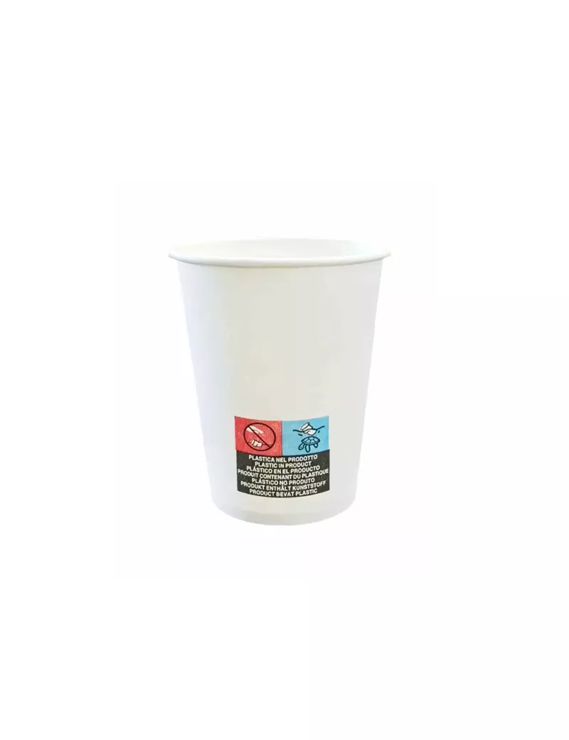 Bicchieri in Carta DOpla - 100 ml - PEFC - 42158 (Bianco Conf. 50) Bicchieri in Carta DOpla - 100 ml - PEFC - 42158 (Bianco Conf. 50)