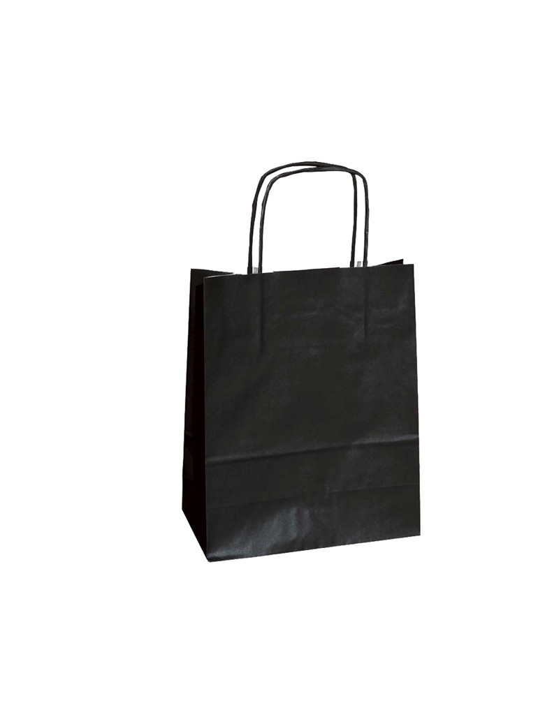 Shopper in Carta Mainetti Bags - 22x10x29 cm - 047596 (Nero Conf. 25)