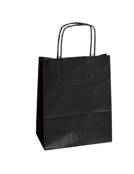 Shopper in Carta Mainetti Bags - 26x11x34,5 cm - 047589 (Nero Conf. 25)