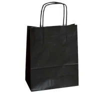 Shopper in Carta Mainetti Bags - 26x11x34,5 cm - 047589 (Nero Conf. 25)