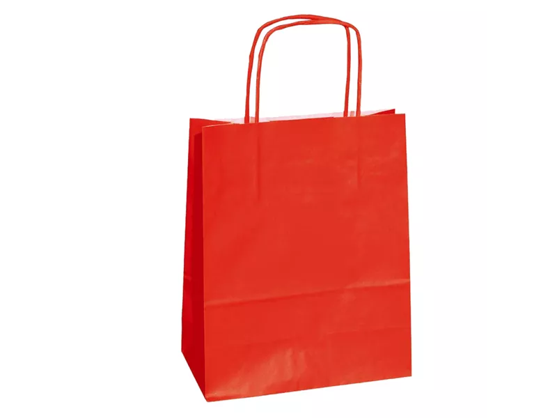 Shopper in Carta Mainetti Bags - 26x11x34,5 cm - 037528 (Rosso Conf. 25)