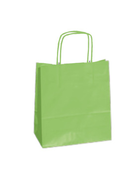 Shopper in Carta Mainetti Bags - 26x11x34,5 cm - 037429 (Verde Mela Conf. 25)