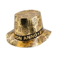 Cappello a Cilindro in Plastica - Buon Anno (Oro)