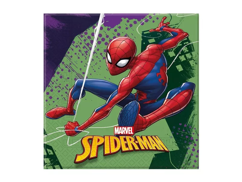 Tovaglioli in Carta Spiderman - 33x33 cm - 2 Veli (Multicolore Conf. 20) Tovaglioli in Carta Spiderman - 33x33 cm - 2 Veli (Multicolore Conf. 20)
