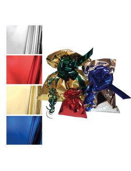 Busta Regalo Metal Lucido senza Patella Adesiva PNP - 16x25 cm - U-814ARRY2NAD (Oro Conf. 50)