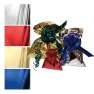 Busta Regalo Metal Lucido senza Patella Adesiva PNP - 25x40 cm - U-011ANNY4NNN (Argento Conf. 50)