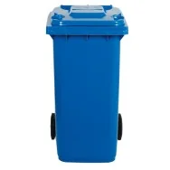 Bidone Carrellato per Raccolta Differenziata Mobil Plastic - 48x55x93 cm - 120 Litri - 1/120/5-BLB (Blu)
