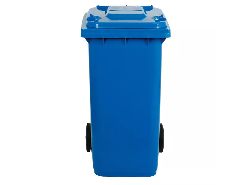Bidone Carrellato per Raccolta Differenziata Mobil Plastic - 48x55x93 cm - 120 Litri - 1/120/5-BLB (Blu)