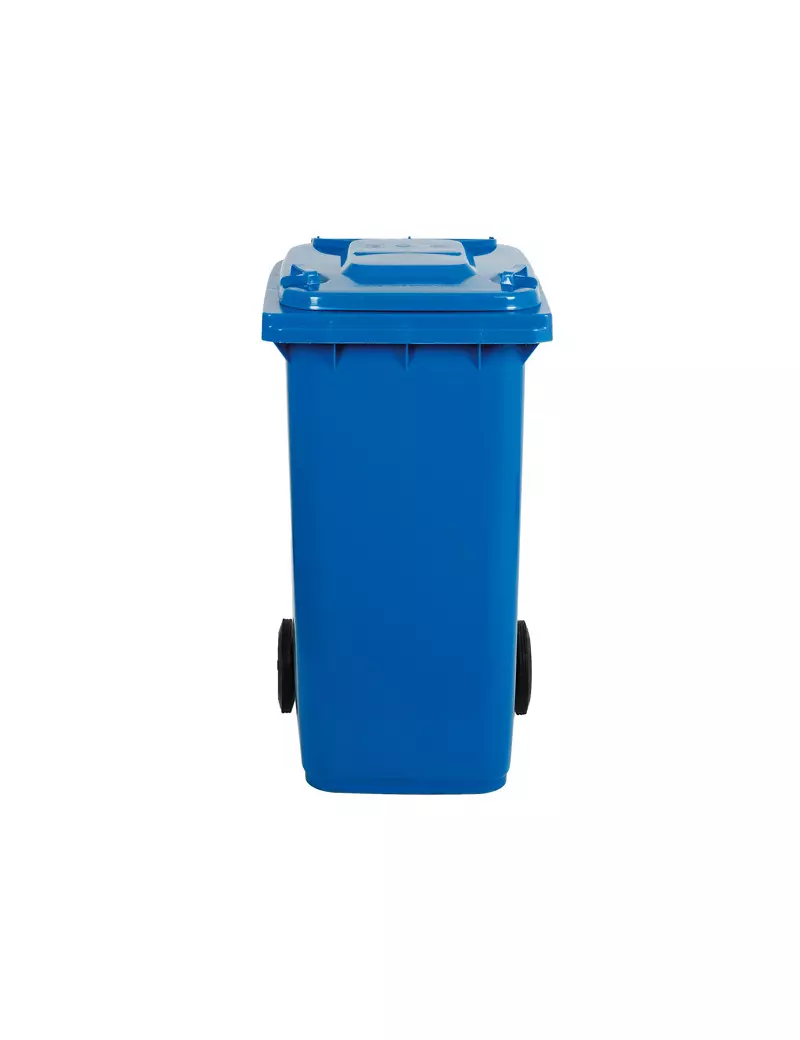 Bidone Carrellato per Raccolta Differenziata Mobil Plastic - 48x55x93 cm - 120 Litri - 1/120/5-BLB (Blu)