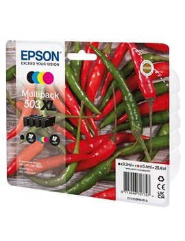 Multipack Cartucce Originali Epson T09R6401 503XL (Nero e Colori XL Conf. 4)