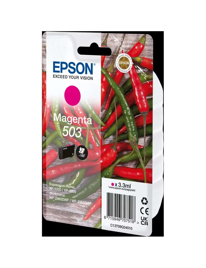 Cartuccia Originale Epson T09Q340 503 (Magenta 165 pagine) Cartuccia Originale Epson T09Q340 503 (Magenta 165 pagine)
