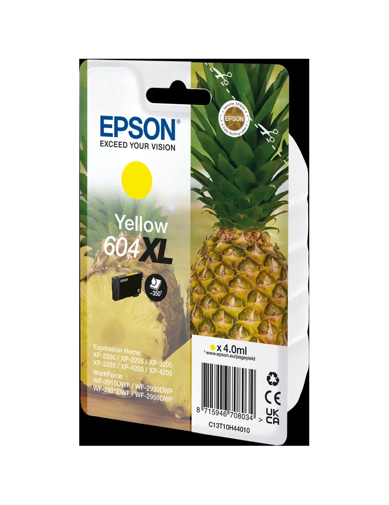 Cartuccia Originale Epson T10H440 604XL (Giallo 350 pagine)