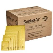Busta Imbottita a Bolle d'Aria Mail Lite Gold B Sealed Air - 12x21 cm - 103027401 (Avana Conf. 100)