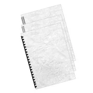 Copertine in Cartoncino per Rilegatura Fellowes - A4 Goffrata Similpelle - 5370104 (Bianco Conf. 100)