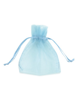 Sacchetto in Organza Milly PNP - 12,5x17 cm - U-L550DLL03VBI (Celeste Conf. 20)