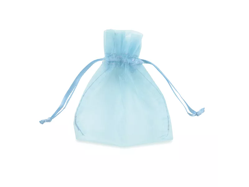 Sacchetto in Organza Milly PNP - 12,5x17 cm - U-L550DLL03VBI (Celeste Conf. 20)