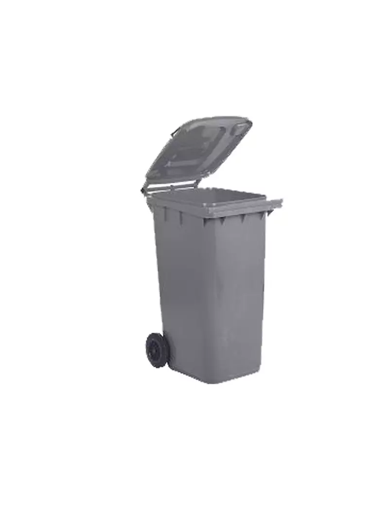 Bidone Carrellato per Raccolta Differenziata Mobil Plastic - 48x55x93 cm - 120 Litri - 1/120/5-GRB (Grigio)