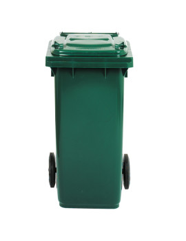 Bidone Carrellato per Raccolta Differenziata Mobil Plastic - 48x55x93 cm - 120 Litri - 1/120/5-VES (Verde Scuro)