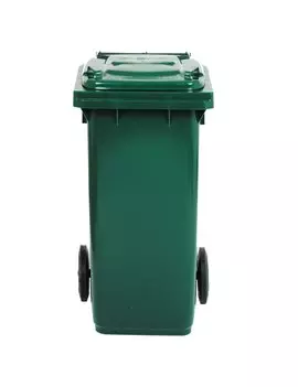 Bidone Carrellato per Raccolta Differenziata Mobil Plastic - 48x55x93 cm - 120 Litri - 1/120/5-VES (Verde Scuro)