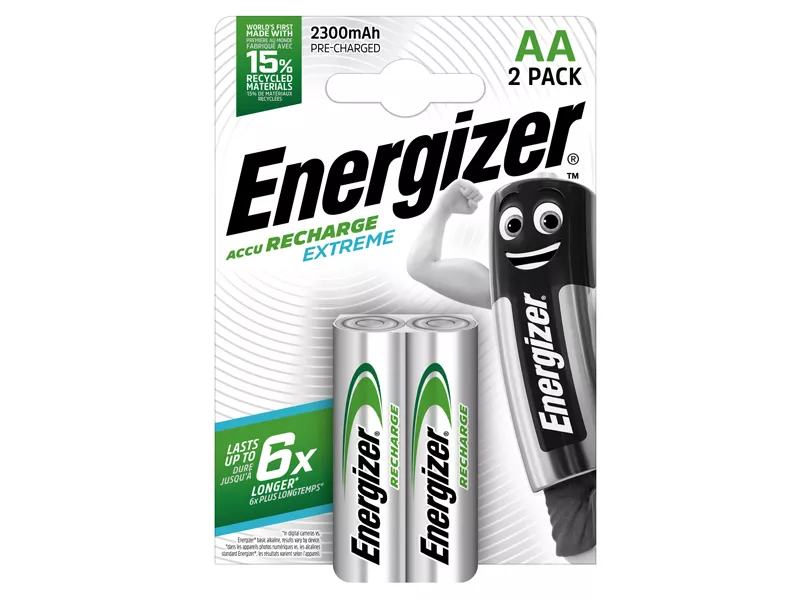 Pile Ricaricabili Extreme Energizer - Stilo AA - E300849500 (Conf. 2)