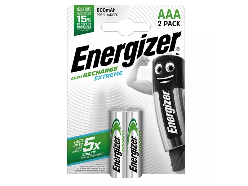 Pile Ricaricabili Extreme Energizer - Ministilo AAA - E300849300 (Conf. 2)