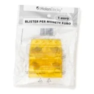 Blister in Plastica per Monete Holenbecky - 1 Euro - 25 Monete - 8006/20 (Giallo Conf. 20)