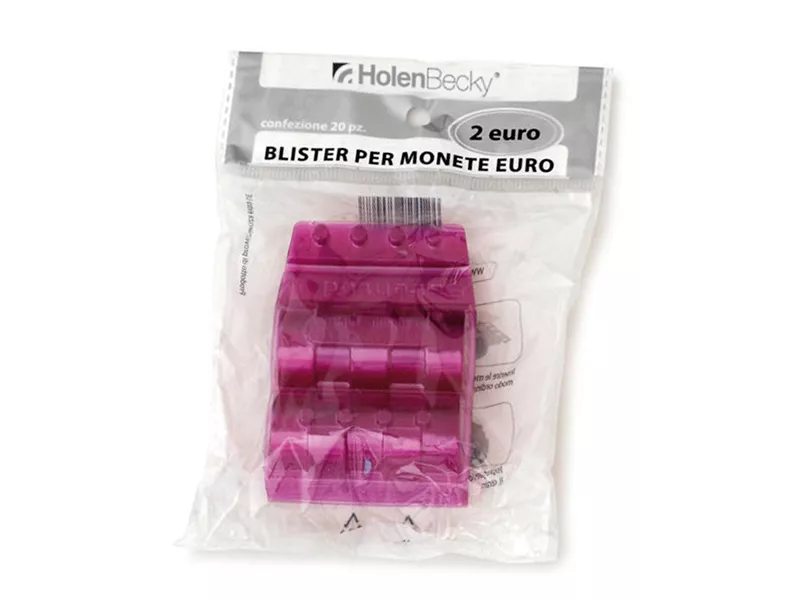 Blister in Plastica per Monete Holenbecky - 2 Euro - 25 Monete - 8007/20 (Viola Conf. 20)