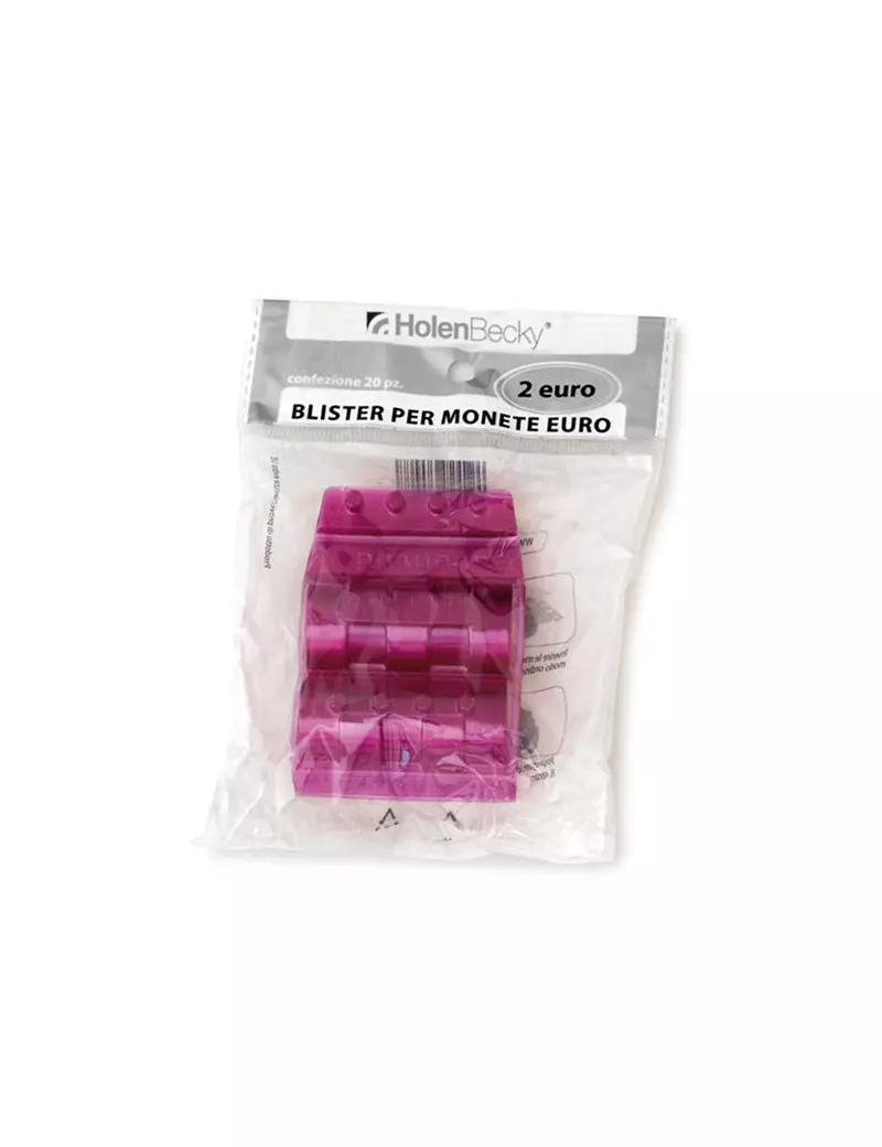 Blister in Plastica per Monete Holenbecky - 2 Euro - 25 Monete - 8007/20 (Viola Conf. 20)