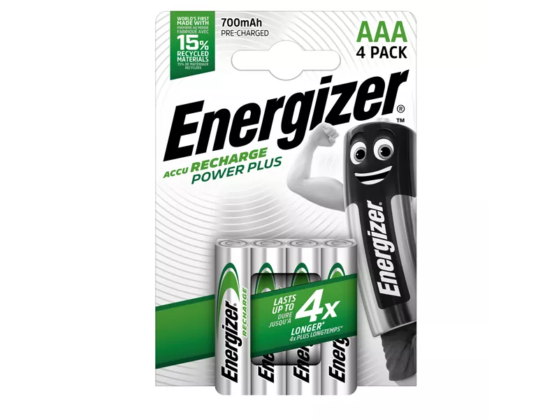 Pile Ricaricabili Power Plus Energizer - Ministilo AAA - E300850300 (Conf. 4)