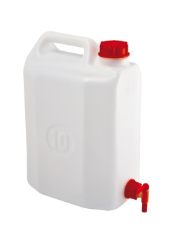Tanica con Rubinetto Mobil Plastic - 20 Litri - 73/20N (Bianco)
