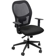 Sedia Operativa Hubble Unisit - Tessuto Idrorepellente - HUHU/BR/TN (Nero)