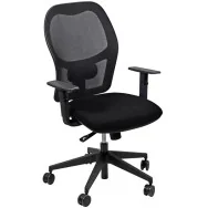 Sedia Operativa Hubble Unisit - Tessuto Fashion Chili - HUHU/BR/HN (Nero)