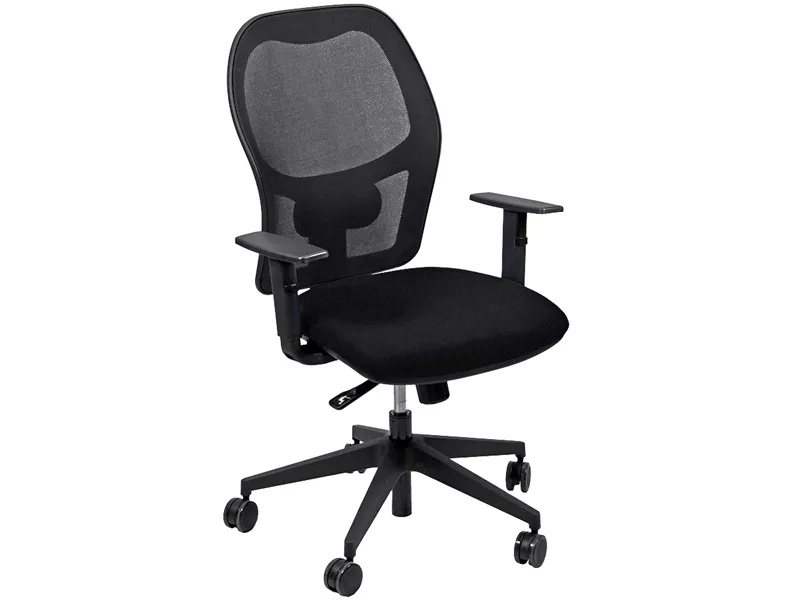 Sedia Operativa Hubble Unisit - Tessuto Fashion Chili - HUHU/BR/HN (Nero)