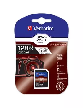 SD Memory Card Verbatim - SDXC Class 10 - 128 GB - 44025