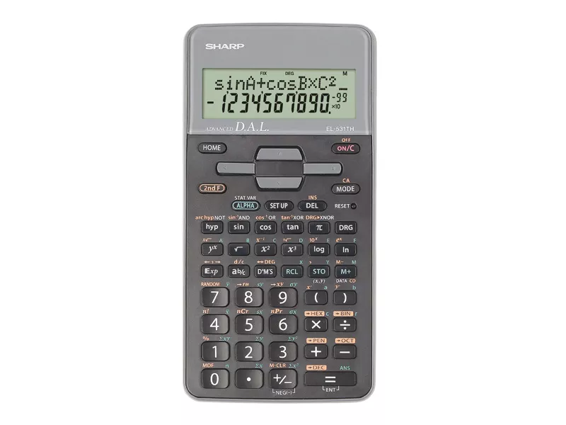 Calcolatrice Scientifica EL-531TH Sharp - EL-531TH-BGY (Grigio) Calcolatrice Scientifica EL-531TH Sharp - EL-531TH-BGY (Grigio)