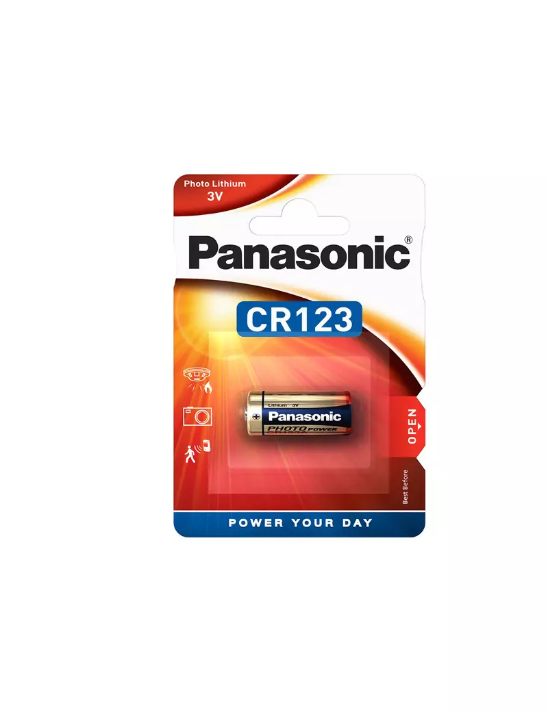 Pila Specialistica Panasonic - CR123 - 3 V - C300123 Pila Specialistica Panasonic - CR123 - 3 V - C300123
