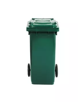 Bidone Carrellato per Raccolta Differenziata Mobil Plastic - 58x73x107 cm - 240 Litri - 1/240/5-VES (Verde Scuro)