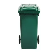 Bidone Carrellato per Raccolta Differenziata Mobil Plastic - 58x73x107 cm - 240 Litri - 1/240/5-VES (Verde Scuro)