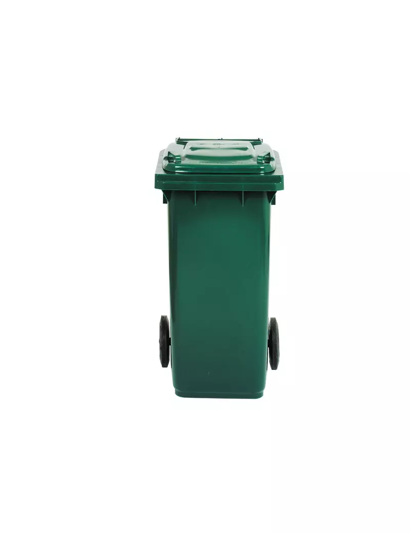 Bidone Carrellato per Raccolta Differenziata Mobil Plastic 58x73x107 cm 240  Litri 1/240/5-VES Verde Scuro 8004331124758