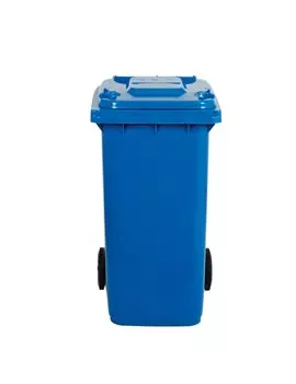 Bidone Carrellato per Raccolta Differenziata Mobil Plastic - 58x73x107 cm - 240 Litri - 1/240/5-BLB (Blu)