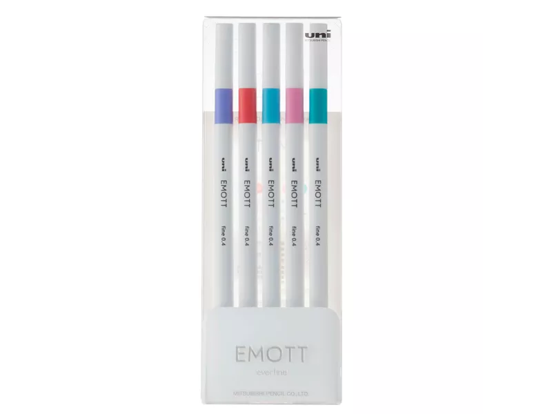 Fineliner Emott Uni-Ball - 0,4 mm - M-PEM-SY-5C5 (Assortiti Candy Pop Conf. 5) Fineliner Emott Uni-Ball - 0,4 mm - M-PEM-SY-5C5 (Assortiti Candy Pop Conf. 5)