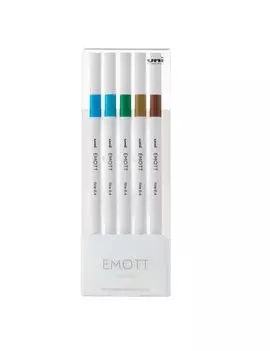 Fineliner Emott Uni-Ball - 0,4 mm - M-PEM-SY-5C4 (Assortiti Island Conf. 5)